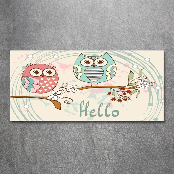 Quadro su vetro Gufi