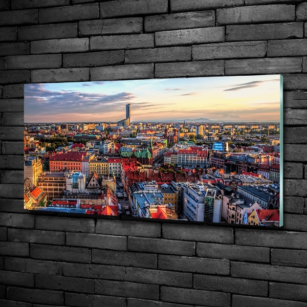Quadro vetro Panorama di Breslavia