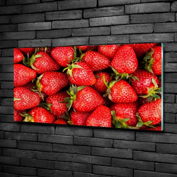 Quadro su vetro Fragole