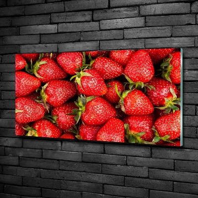 Quadro su vetro Fragole