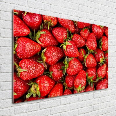 Quadro su vetro Fragole