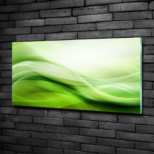 Quadro in verde Sfondo onde verdi