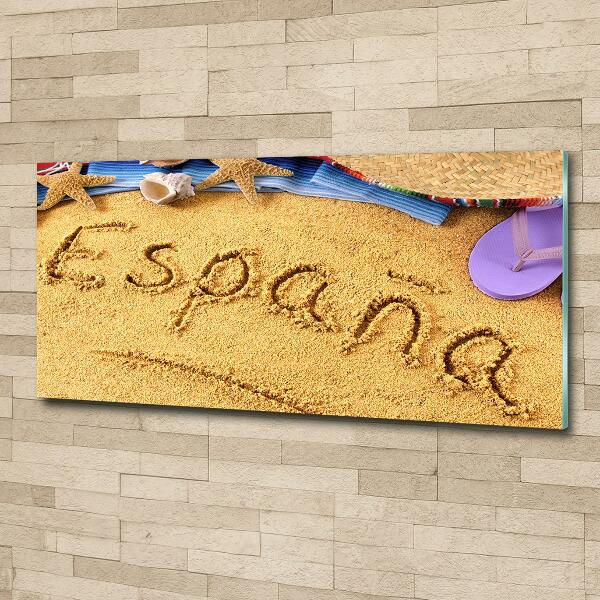 Quadro vetro Iscrizione spagnola