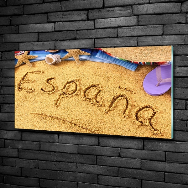 Quadro vetro Iscrizione spagnola