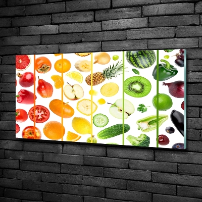 Quadro vetro Frutta e verdura