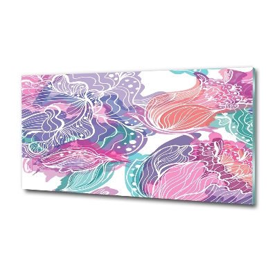 Quadro vetro Fiori magici