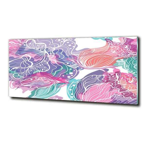 Quadro vetro Fiori magici