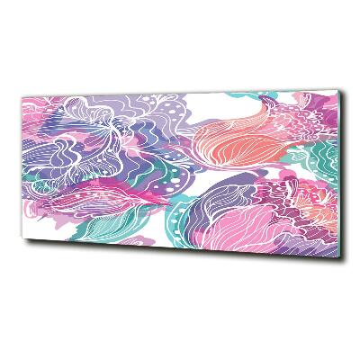 Quadro vetro Fiori magici