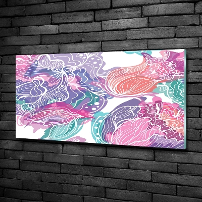 Quadro vetro Fiori magici