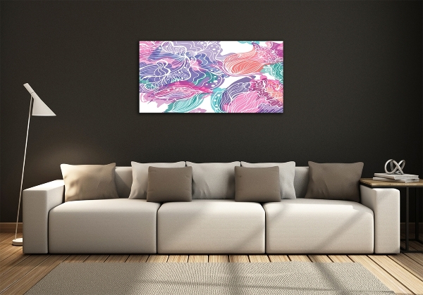 Quadro vetro Fiori magici