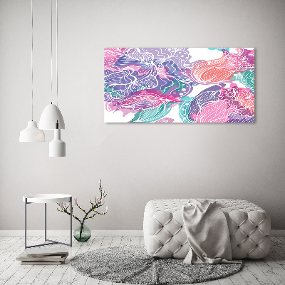 Quadro vetro Fiori magici