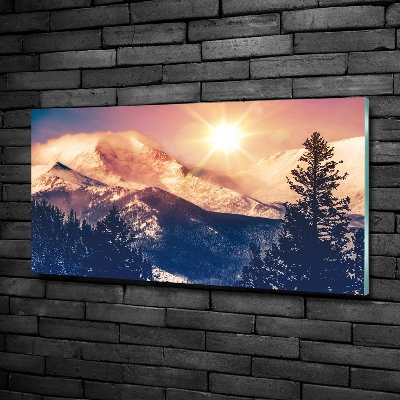 Quadro in vetro Monti del Colorado