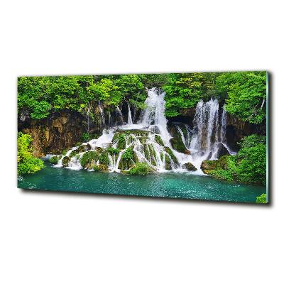 Quadro vetro Cascata in montagna