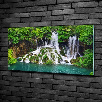 Quadro vetro Cascata in montagna