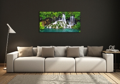 Quadro vetro Cascata in montagna