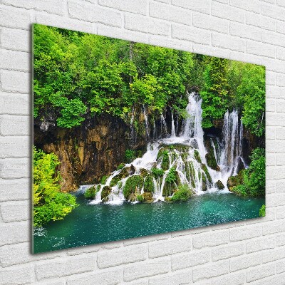 Quadro vetro Cascata in montagna