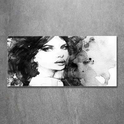 Quadro su vetro Ritratto di donna