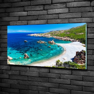 Quadro vetro Baia di mare