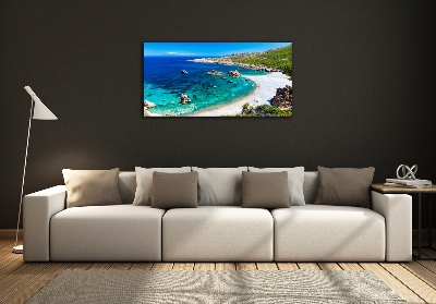 Quadro vetro Baia di mare