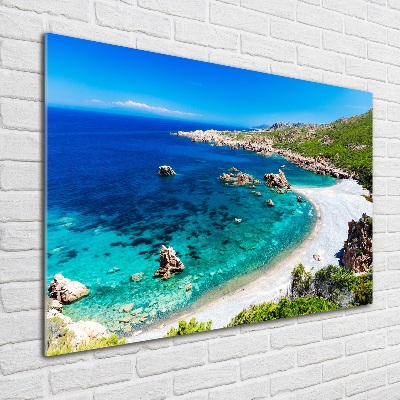 Quadro vetro Baia di mare