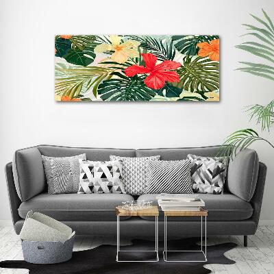 Quadro vetro Fiori hawaiani