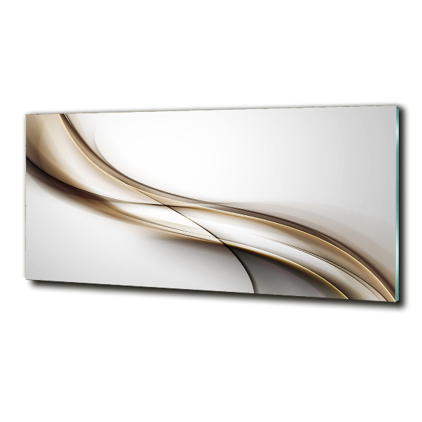 Quadro in vetro Onda marrone