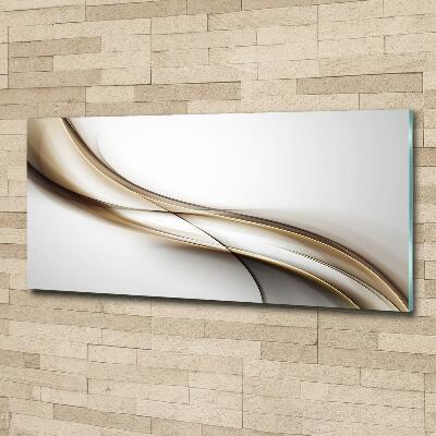 Quadro in vetro Onda marrone