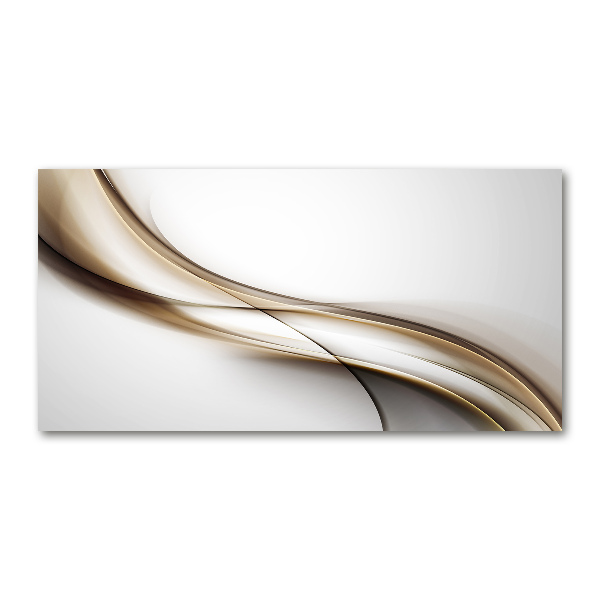 Quadro in vetro Onda marrone