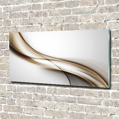 Quadro in vetro Onda marrone