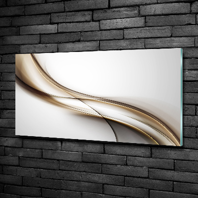 Quadro in vetro Onda marrone