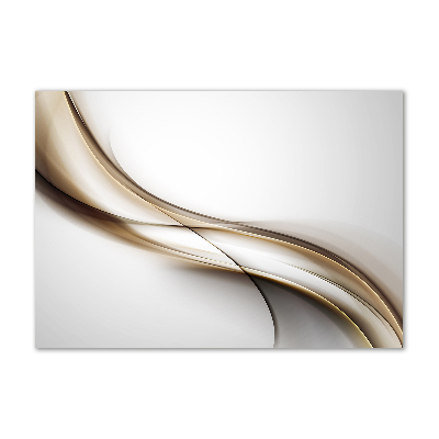 Quadro in vetro Onda marrone