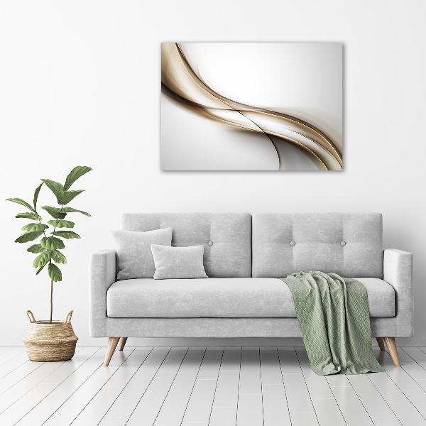 Quadro in vetro Onda marrone