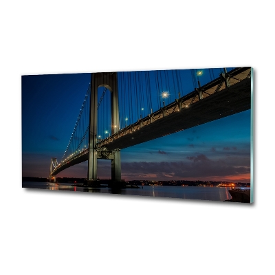 Quadro su vetro Ponte di Brooklyn
