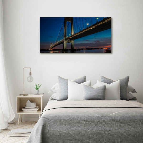 Quadro su vetro Ponte di Brooklyn