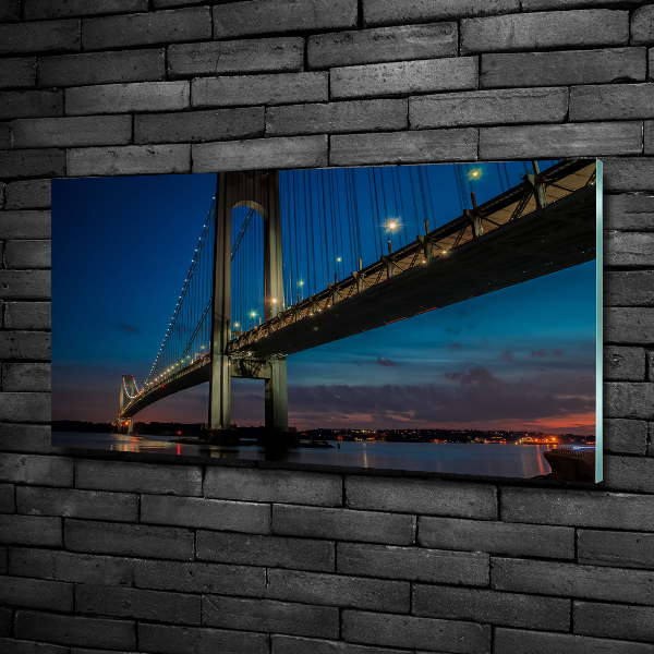 Quadro su vetro Ponte di Brooklyn