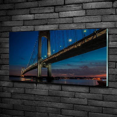 Quadro su vetro Ponte di Brooklyn