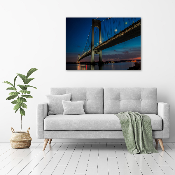 Quadro su vetro Ponte di Brooklyn