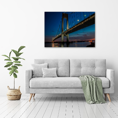 Quadro su vetro Ponte di Brooklyn