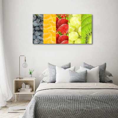 Quadro su vetro Frutti colorati
