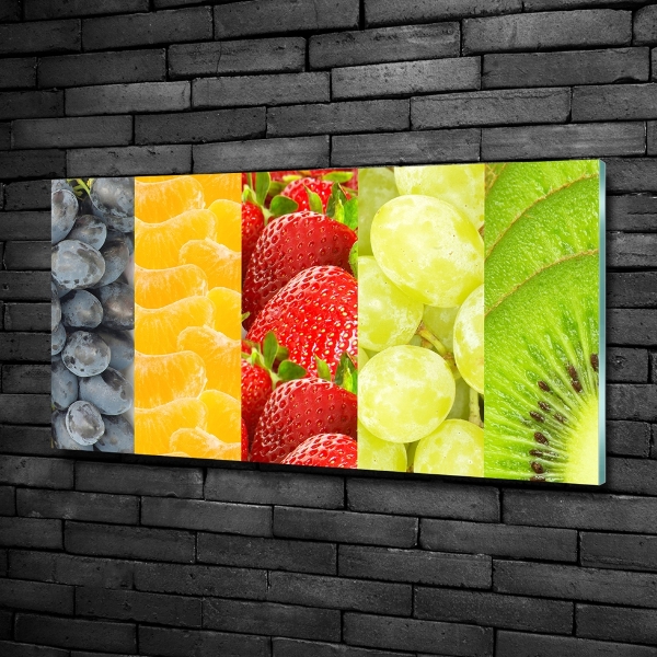 Quadro su vetro Frutti colorati