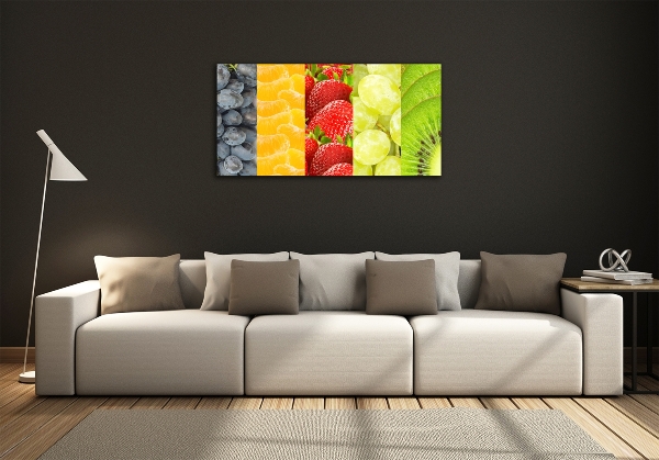 Quadro su vetro Frutti colorati