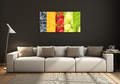 Quadro su vetro Frutti colorati