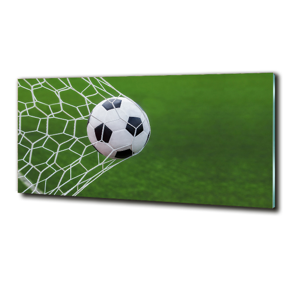 Quadro in vetro La palla è in porta