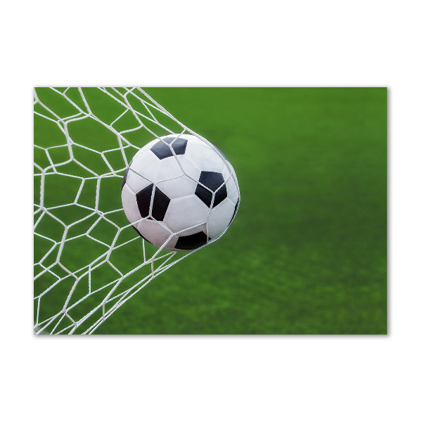 Quadro in vetro La palla è in porta