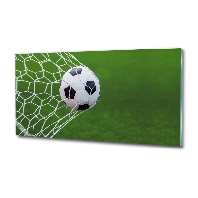 Quadro in vetro La palla è in porta