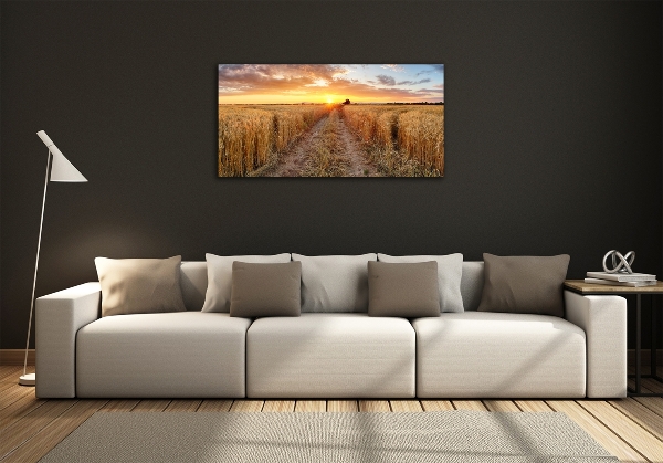 Quadro su vetro Campo di grano