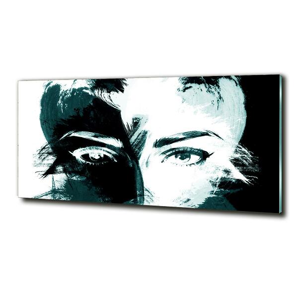 Quadro vetro Donna astratta