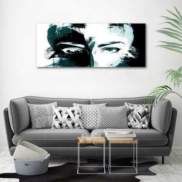 Quadro vetro Donna astratta