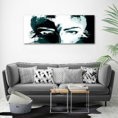 Quadro vetro Donna astratta