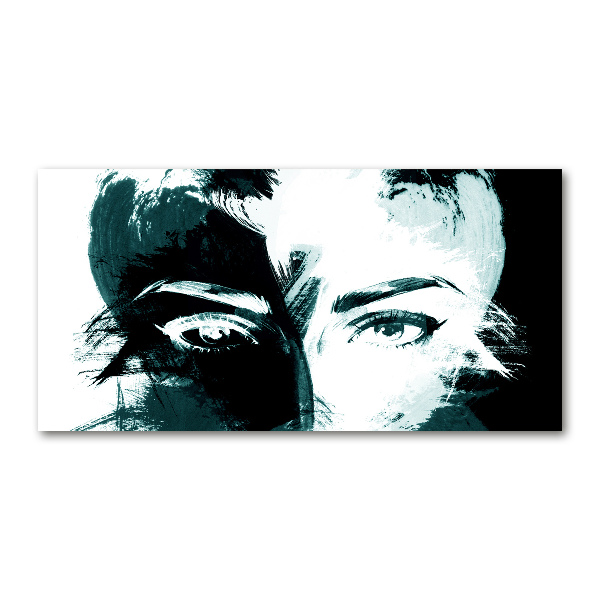 Quadro vetro Donna astratta